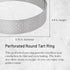 De Buyer PERFORATED TART RING, Round, 9.64" in Stainless Steel, 0.75" High