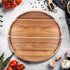 Counter Acacia Round Wood Tray Decorative Serving Trays for Ottoman Coffee Table Candle Holder Tray Kitchen Island