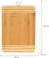 Kitchen Details Bamboo Cutting Board, Large Dual Sided Ultra Thick Cut Resistant with Drip Edge