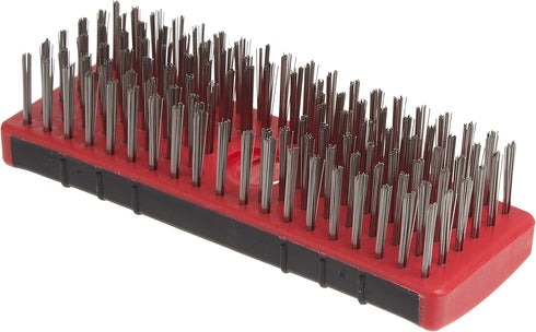 Red Devil 4166 7-Inch Stainless Steel Scrub Brush with Soft Grip
