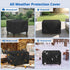 32W 32D 18H, SunPatio Outdoor Ottoman Cover, Waterproof Square Coffee Table Cover, Patio Furniture Side Table Cover