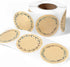 MONEST 500pc/Roll 2" Floral BnW Label Stickers for Mason Jars, Canning, Spice, Bottle, and Sticker Labels