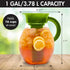 Primula The Big Iced Tea Maker and Infuser, Plastic Beverage Pitcher with Leak Proof, Airtight Lid, Fine Mesh Reusable