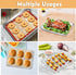 Mini Toaster Oven Pan Set, P&P CHEF 9 Inch Stainless Steel Tray with Rack & Silicone Mat for Small Oven, 3Pcs