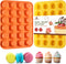 2 Pcs Silicone Mini Muffin Cupcake Pan, Kaloo Nonstick 24 Cups for Baking Muffins, Cakes, Tart, Dishwasher Safe