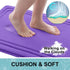 Grandaily Memory Foam Bath Mat Rug - 30x20 Ultra Soft Non-Slip Absorbent Bathroom Rug for Shower, Purple