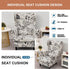 2 Eco-Ancheng Wingback Chair Slipcover Piece Slipcovers for Wingback Chairs Jacquard Wingback Chair Covers Washable