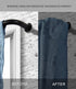 Room Darkening Curtain Rod, Wrap Around Design, Extra-Thick 1-Inch Diameter Extendable Metal Rod Set for Blackout