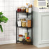 Wisuce Essentials 3 3 Corner Shelf Stand - Tier Bamboo Small Corner Bookshelf for Office Kitchen Bedroom Plant Stand