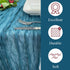 35 157 Inch Teal Cheesecloth Table Runner - x Gauze Boho Table Runner for Wedding, Baby Showers & Parties