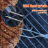 Meat Thermometer Fork with Digital Cooking Thermometer, Instant Read LCD Display, LED Light, Grill Thermometers for BBQ