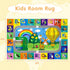 4x6 Kids Rug for Playroom, ABC Educational Carpet for Classroom,Non Slip Washable Play Mat with Alphabet Numbers
