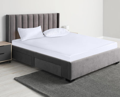 Utopia Bedding Waterproof Mattress Protector, Queen Size, Terry Cover 200 GSM, Fitted Style, White