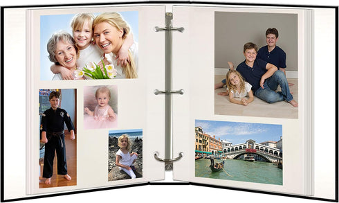 Pioneer Photo Albums TR-100/BK Magnetic 3-Ring Photo Album, 100 Page, Black
