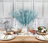DearHouse 22 Pcs Christmas Glitter Berries Stems, 16.5 Artificial Picks for Holiday Crafts and Home Decoration (Blue)