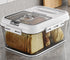 Olimingse Bread Box For Kitchen Countertop, Airtight Bread Storage Container, Time Recording