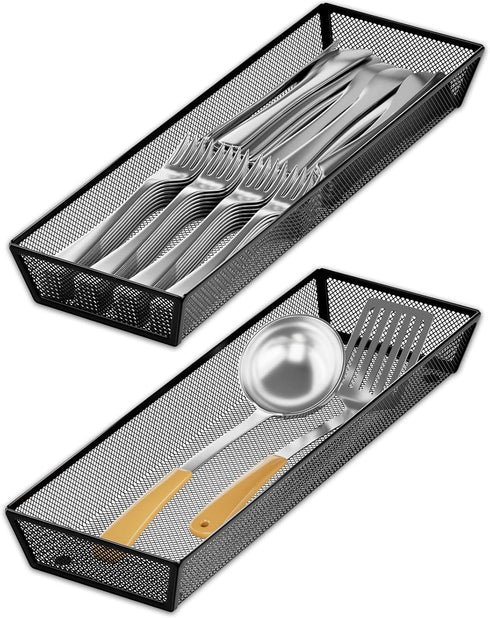 JANE EYRE Kitchen Drawer Organizer, Silverware Utensil Tray for Kitchen Drawer
