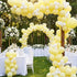135pcs 18 12 10 5 Inch RUBFAC Pastel Yellow Balloons, Latex Light Yellow Balloon Different Sizes for Garland Arch Baby