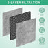 LG LT120F Air Filter Replacement for LG & Kenmore Elite 469918, 9918, ADQ73214402, 6 Packs