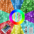 HOME LIGHTING Window Curtain String Lights, 300 LED RGB 16 Colors Changing