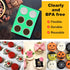 3 Pcs Oreo Cookie Chocolate Silicone Mold, 6-Cavity Round Molds for Candy, Mini Cakes, Jelly