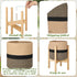 Sunnychicc Stand(10 Inch,Black Plant Basket with Stand Indoor Planter Pot Holder Sturdy Jute Rope Modern Woven Basket