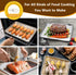 P&P CHEF 12.5 Inch Toaster Oven Pan and Rack Set, 4 Pieces Stainless Steel Baking Pans with Cooling Rack