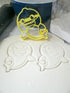 INSPIRED BY BABY SHARK FAMILY DADDY MOMMY COOKIE CUTTER SET OF 5, MADE IN USA PR1158
