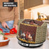 Roosters Dust Cover for Small Kitchen Appliances, Fits Most 6-8 Quart Oval Slow Cookers, Pockets & Top Handle