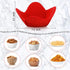8 Pieces Bowl Holders Microwave Safe Bowl Pot Holder for Hot Soup, Food, Meals (Red, Grey) by Patelai