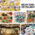 Actvty Round Chocolate Covered Cookie Molds, 3 Pcs Cylinder Silicone Molds for Candy, Cakes, Jelly