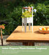 2 1 7.5'' 17.3'', Planter with Stand, Metal in Portable Planter with Grow Bags & Handle, Stable Stylish Indoor Plant