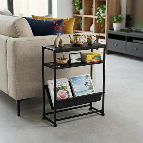Holder,2 1 Narrow End Table for Small Spaces - Slim Side Table with Magazine in Design Narrow Coffee Table Living