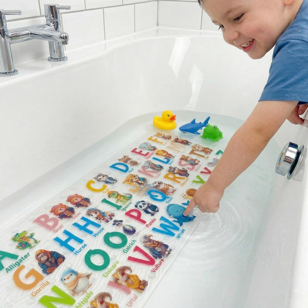 ShineCozy Cute Cartoon Non-Slip Bath Mat for Tub - Anti-Slip Kids Bathtub Mat,