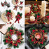 GXXMEI 30PCS Christmas Floral Picks, Pine Cone Holly Berry Stems for Crafts, Artificial Christmas Picks and Sprays, Red