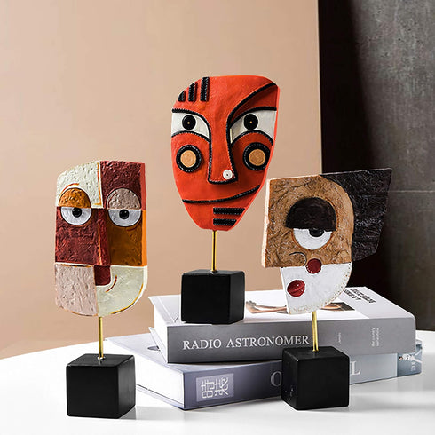 HCCMLOVE Harmony - Handcrafted Resin Abstract Sculpture for Modern Home Decor, Book Shelf, TV Stand, Living Room