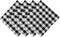 Buffalo Check Napkins, Black and White Cloth Napkins for Thanksgiving, Christmas Decorations, Farmhouse Decor Dinner