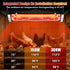 17.5 Inch 300W 10000H Extra Long Heat Lamp for Chickens, Carbon Fiber Chicken Coop Heater for Winter, Adjustable Temp