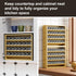 4 Countertop, 13.18 4.13 12.2 inches(Spice Orimade Tier Spice Rack Organizer for Cabinet, Freestanding Bamboo Seasoning