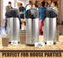 Airpot Coffee Dispenser with Pump - 102 oz Insulated Stainless Steel Carafe for Hot/Cold Beverages
