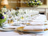 Pomp White Premium Polyester Tablecloth, 60" x 102" Inch, Wrinkle & Stain Resistant Easy Care Fabric for 6FT Table