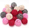 DomeStar 24PCS Pink Rattan Balls - Valentine's Day Decorative Balls for Bowl Centerpiece - 2 Inches Cute Wicker Balls