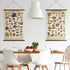 2 15.7 23.6 Inch(Vintage Geosar Pcs Vintage Mushroom Flower Butterfly Tree Poster Fungus Rustic Wall Hanging