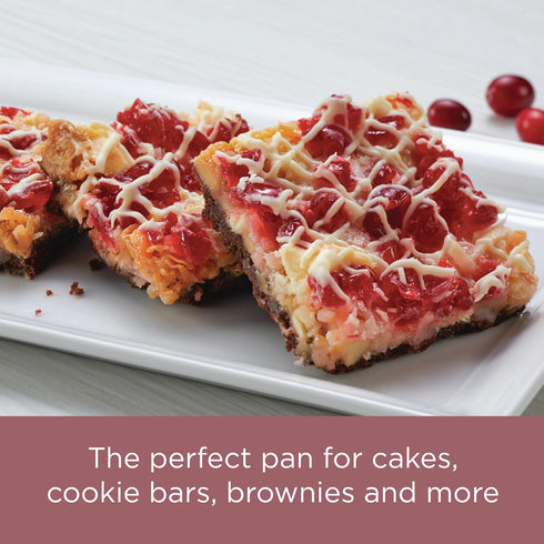 Farberware Baking Nonstick Cake Pan, Rectangle, 9 Inch x 13 Inch, Red Rose Gold