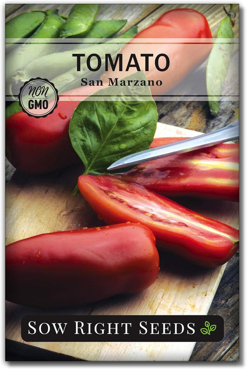 Sow Right Seeds - San Marzano Tomato Seeds for Planting - Non-GMO