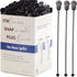 Cafe Grade, BPA Free 7 In. Coffee Stoppers 200 Pack. Recyclable Black