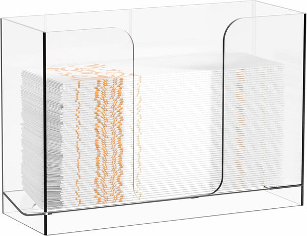 Cq acrylic Multifold Paper Towel Dispenser & Box for Bathroom,Home,Counter Top and