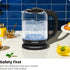 Chefman 1.7 Liter Electric Glass Tea Kettle, Fast Hot Water Boiler with One Touch Operation