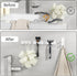 Shower Hook Inside Razor Holder - Adhesive Waterproof Wall Hook for Hanging Shower Accessories, White 4-Pack