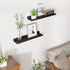 24 inch Set 2, RICHFOCUS Floating Shelves for Wall, Solid Wood Picture Ledge Shelf for Wall Storage, Nursery Book